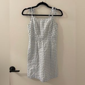 Madewell Gingham Tie-Strap Dress